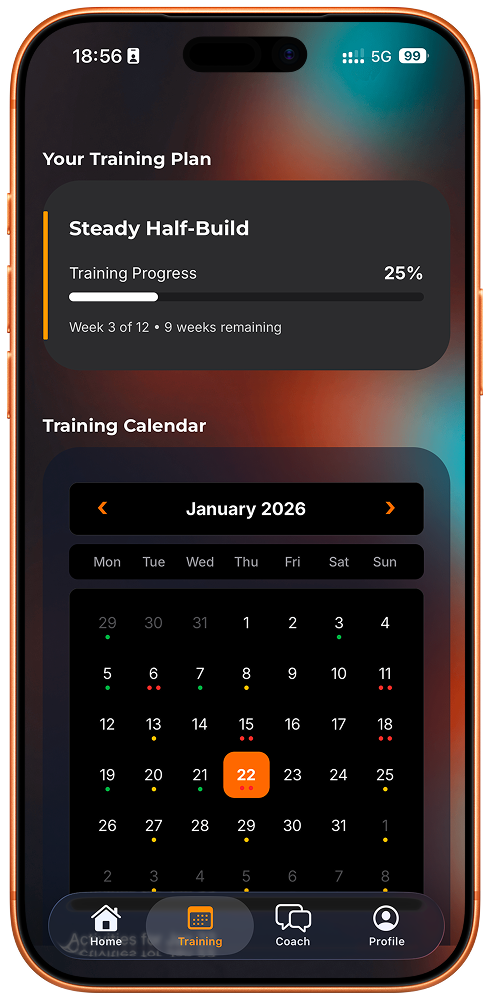 Evolv app interface showing daily workout guidance and activity sync